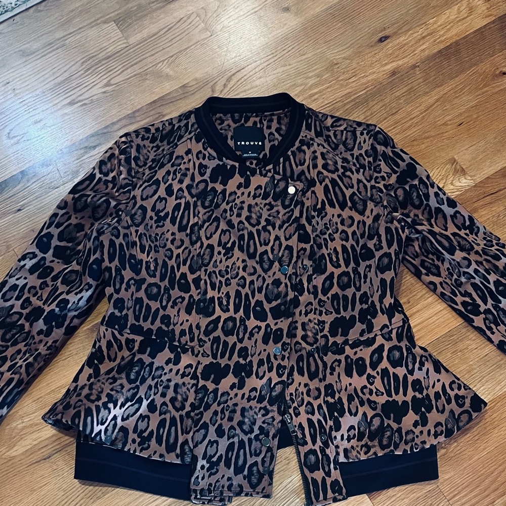 Trouve Leopard Print Blazer